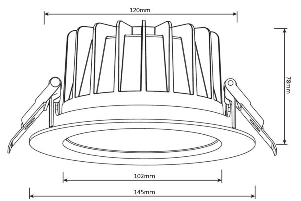 LED Einbau-Downlight DO6; Ø145mm – Bild 2