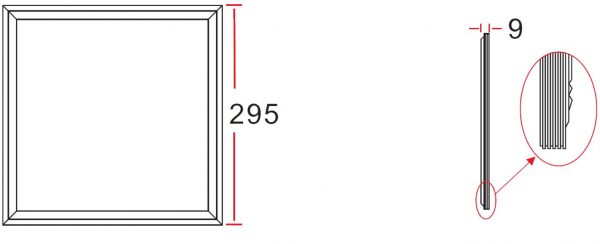 LED-Panel 300x300mm; 5.000K; – Bild 2