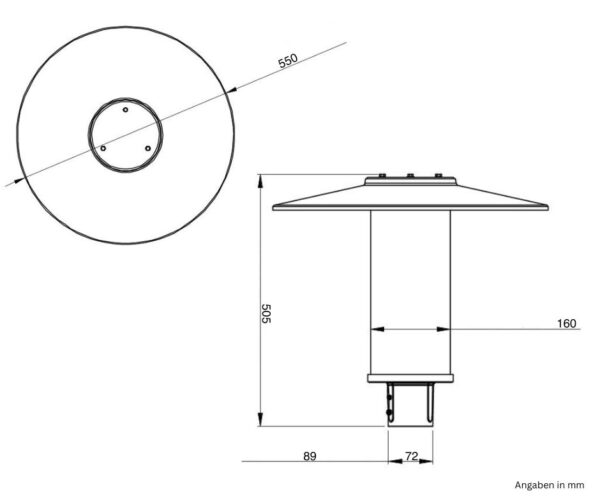 LED Straßenleuchte STL31; 40W; RAL9006; 3.000K, 4.000K, 5.000K – Bild 2