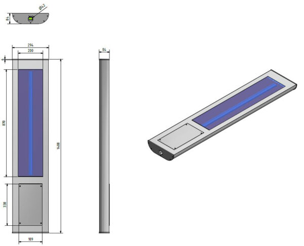 LED Straßenleuchte STL50; 37W; 4.000K – Bild 2