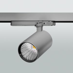 LED 3-Phasen Stromschienenstrahler; silber; Multilumen