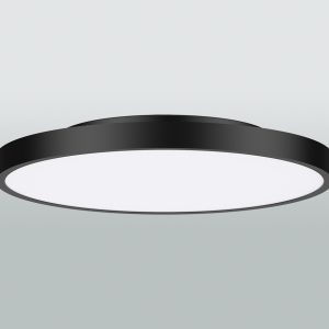 LED Decken-/ Wandanbauleuchte; Ø800mm; schwarz; BAP; 75W