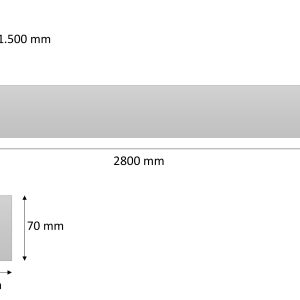 LED-Arbeitsplatz-Pendelleuchte; 2800mm; direkt-indirekt strahlend; schwarz; schaltbar